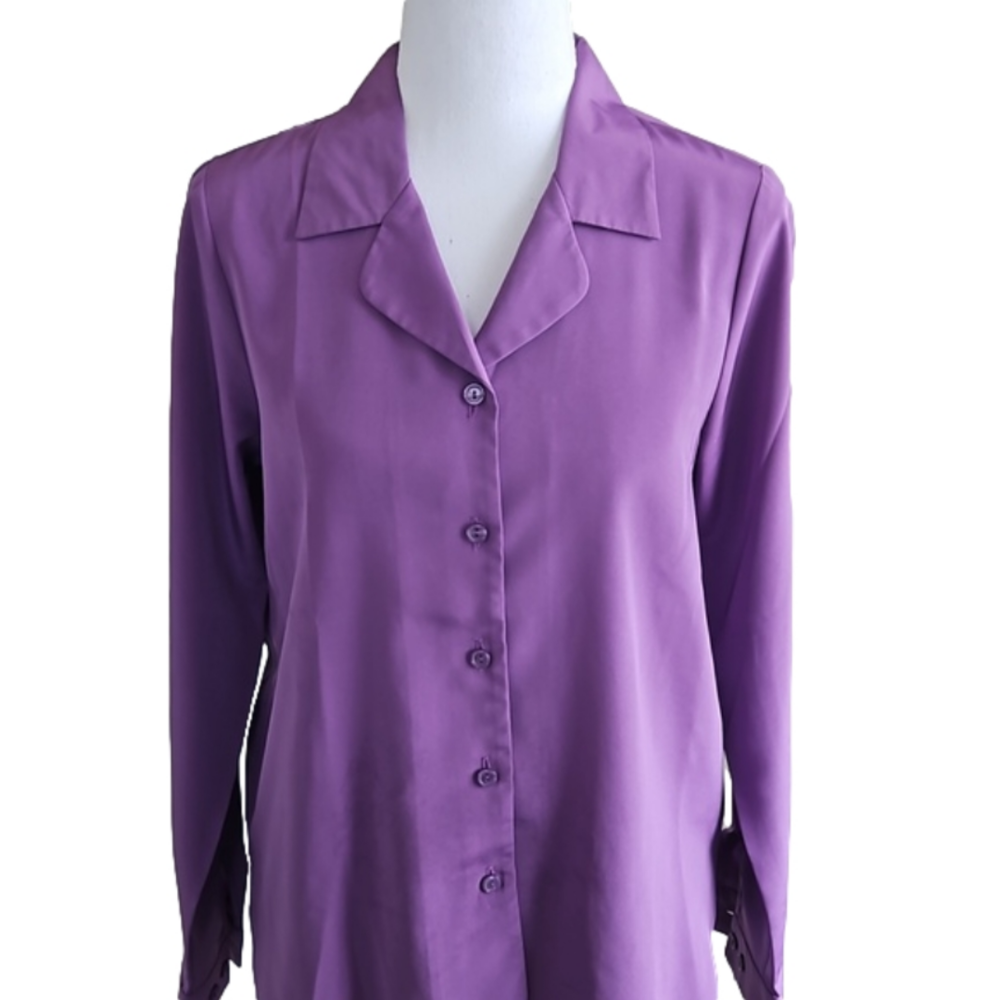 Liz Baker Purple Blouse  6P